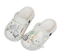 Chaussures d'été décontractées à Bout fermé pour Enfants, parfaites pour Les Aventures Quotidiennes et Les Sorties décontractées, de 4 à 16 Ans, idéales pour s'assortir à des (White, 30 Little Kids)