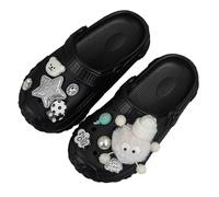 Chaussures d'été décontractées à Bout fermé pour Enfants, parfaites pour Les Aventures Quotidiennes et Les Sorties décontractées, de 4 à 16 Ans, idéales pour s'assortir à des (Black, 28 Little Kids)