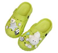 Chaussures d'été décontractées à Bout fermé pour Enfants, parfaites pour Les Aventures Quotidiennes et Les Sorties décontractées, de 4 à 16 Ans, idéales pour s'assortir à des (Green, 31 Little Kids)