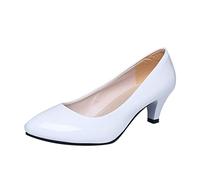 Chaussures d'été élégantes pour femme avec talon haut - Sandales de danse sexy avec point de pivot - Chaussures orthopédiques élégantes - Chaussures légères pour les fêtes, Blanc., 42 EU