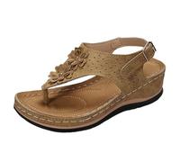 Chaussures D'éTé Femme, Sandales CompenséEs à Semelles éPaisses, Sandales à Bout Ouvert Tendance Pour Corriger La Forme Du Pied, Chaussures D’éTé Confortables à Talons CompenséS.