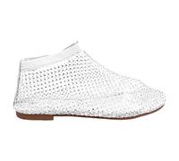 Chaussures d'été pour femme avec filet de pêche et sandales plates, blanc, 39.5 EU