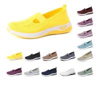 Chaussures d'été pour femme - Baskets orthopédiques - Chaussures pieds nus - Chaussures de marche - Chaussures de travail plates - Confortables - Chaussures de sport d'été - Chaussures de sport pour