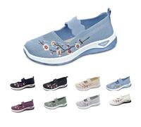 Chaussures d'été pour femme - Baskets orthopédiques - Chaussures pieds nus - Chaussures de marche - Chaussures de travail plates - Confortables - Chaussures de sport d'été - Chaussures de sport pour