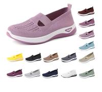 Chaussures d'été pour femme - Baskets orthopédiques - Chaussures pieds nus - Chaussures de marche - Chaussures de travail plates - Confortables - Chaussures de sport d'été - Chaussures de sport pour