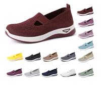 Chaussures d'été pour femme - Baskets orthopédiques - Chaussures pieds nus - Chaussures de marche - Chaussures de travail plates - Confortables - Chaussures de sport d'été - Chaussures de sport pour