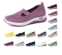 Chaussures d'été pour femme - Baskets orthopédiques - Chaussures pieds nus - Chaussures de marche - Chaussures de travail plates - Confortables - Chaussures de sport d'été - Chaussures de sport pour