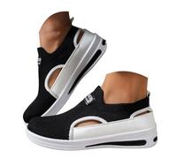 Chaussures d'été pour femme - Chaussures d'été en maille - Chaussures de loisirs décontractées - Chaussures de sport légères avec semelle souple - Chaussures confortables pour des heures de détente