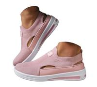 Chaussures d'été pour femme - Chaussures d'été en maille - Chaussures de loisirs décontractées - Chaussures de sport légères avec semelle souple - Chaussures confortables pour des heures de détente