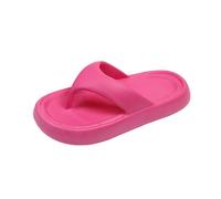 Chaussures d'été pour femme - Rouge - Tongs en EVA épais - Antidérapantes - Sandales souples - Pour l'extérieur, la plage, la piscine, la torsion, Rose, 38 EU
