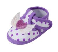 Chaussures d'éveil pour bébé - Chaussures antidérapantes - Chaussettes antidérapantes pour bébé - Chaussettes antidérapantes pour filles et garçons - Nouveau-né, lilas, 11