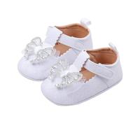 Chaussures d'éveil pour bébé garçon fille Mocassins Chaussures en cuir souple Chaussons d'apprentissage Chaussures de marche antidérapantes Chaussures de sport, Blanc., 3.5