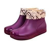 Chaussures d'extérieur chaudes pour l'hiver pour les loisirs avec fermeture ferme, idéales pour les activités relaxantes en automne et en hiver, lilas, 37 EU