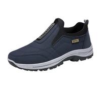 Chaussures d'extérieur pour homme sans laçage - Chaussures de randonnée larges - Antidérapantes - Chaussures de sport légères - Chaussures de loisirs confortables - Chaussures de sport - Chaussures