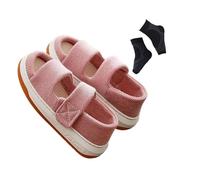 Chaussures D'extérieur pour Personnes Âgées Diabétiques, Sandales Orthopédiques À Bout Ouvert Réglable pour Hommes, Adaptées À La Fasciite Plantaire, Chaussures Extra-Larges Pieds(Pink,38 EU)