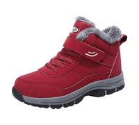 Chaussures d'hiver chaudes pour femme - Bottes de neige pour femme - Imperméables - Antidérapantes - Chaussures d'hiver - Chaussures de randonnée orthopédiques - Chaussures d'hiver doublées - Unisexe