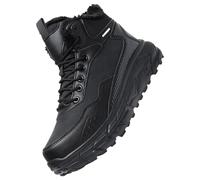 Chaussures d'hiver confortables en coton antidérapantes pour femme Bottes d'hiver légères, Noir , 43.5 EU