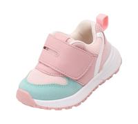 Chaussures d'hiver décontractées pour enfant - Taille 28 - En maille - Semelle souple - Respirantes - Pour le sport, rouge, 23 EU
