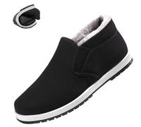 Chaussures d'hiver épaisses en Peluche for Hommes, Chaussures de Tai-chi et de Kung-fu for Arts Martiaux, Chaussures de Marche Confortables for Hommes(40 EU)