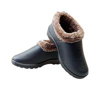 Chaussures D'hiver For Femme, Bottines Confortables Chaudes Doublées Polaire, Imperméables Et À Enfiler | Baskets Minimalistes À Cinq Doigts For La Randonnée Et La Marche(Black,4.5 UK)