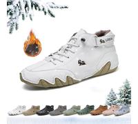 Chaussures d'hiver pieds nus ultra-confortables et antidérapantes for femmes, chaussures d'extérieur légères Beck, bottes Chukka en cuir souple for femmes, bottes neige randonnée et marche doublées ch