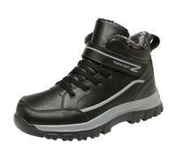 Chaussures d'hiver pour femme - Doublées - Antidérapantes - Avec doublure chaude - Imperméables - Bottes de neige d'extérieur, Noir , 39 EU
