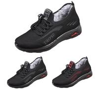 Chaussures d'hiver pour homme - Doublure chaude - Imperméables - Noires - Respirantes - Antidérapantes - Bottes de randonnée - Bottes d'hiver plates - Chaussures thermiques pour homme, b, 41 EU