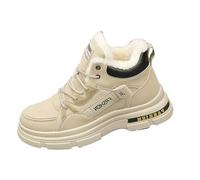 Chaussures d'hiver pour homme - Imperméables - Doublées - Bottes d'hiver avec lacets - Semelle épaisse - Bottes à lacets - Bottes d'hiver chaudes - Bottes de neige antidérapantes - Chaussures