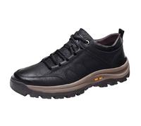 Chaussures d'hiver simples en coton pour homme Chaussures de randonnée Chaussures de sport Chaussures en coton épais et chaudes pour homme, Noir , 43 EU