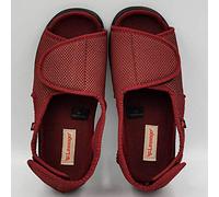 Chaussures diabétiques à pantoufle extra large,Chaussures pour pieds malades pour pouce valgus, usure externe et chaussures pour pieds gras-40_ vin rouge,Edema Swollen des Sandales Respirant