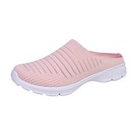 Chaussures diabétiques dos nu pour femme | Chaussures de marche antidérapantes avec bout extra large | Mules de soutien orthopédique pour pieds enflés | Sabots doux et respirants | Pantoufles