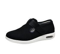 Chaussures diabétiques pour Femmes, Ajustement Non contraignant, Technologie de cartographie de la Pression, Soins des Pieds(A,43 EU)
