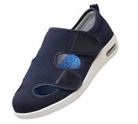 Chaussures Diabétiques,Swollen Feet Extra Wide Width Easy on & Off Walking Sneakers Diabetic Air Cushion Slip-on Orthopedic Sandals.Blue,50