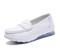 Chaussures d'infirmière confortables toute la journée pour femmes, chaussures de travail sans bretelles pour femmes, chaussures de marche à coussin d'air pour femmes, chaussures médicales respirantes
