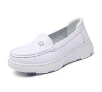 Chaussures d'infirmière Respirantes pour Femmes, Chaussures de Travail pour la santé, Debout Toute la journée, Amorti Confortable et antidérapantes(White 1,41 EU)