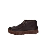 Chaussures d'ingénieur à lacets mi-hautes en cuir marron foncé pour homme CLARKS TORHILL HI 40