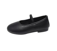 Chaussures d'intérieur pour enfant 26 Bowknot Premières chaussures à boucle Sangle Toddler Bas souple Respirant Chaussures de princesse Baskets pour filles et femmes, Noir , 26.5 EU