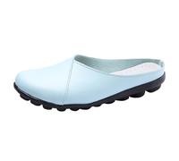 Chaussures d'intérieur pour femme - 40 - Noir - Baskets ouvertes à l'arrière - Chaussures de loisirs - Confortables - Antidérapantes - Chaussures de tennis respirantes - Chaussures de marche légères