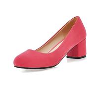 Chaussures dirndl en velours pour femme avec lanières, élégantes chaussures de danse à talon pour mariage, fête de la bière, rouge, 42 EU