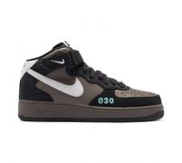 Chaussures DR0296-200 Nike Air Force 1 Nh moyen-haut gris cuir homme original