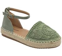 Chaussures Dunlop à plateforme à lanières de cheville Vert EU 36 (UK 3)