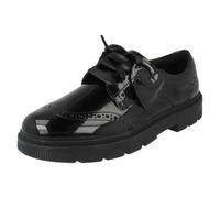 Chaussures École Filles Clarks Cuir Style Brogue à Lacets - Lorcam