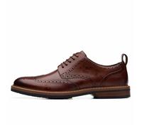 Chaussures Élégantes - Clarks - Aldwin Limit Midtan Lea - Cuir Beige - Marron Clair - Confort Durable 45
