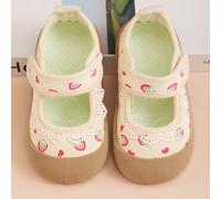 Chaussures en canevas pour filles de 2 à 5 ans, princesse, nouvelles chaussures de marche décontractées à scratch pour enfants au printemps/automne EUR18,EUR19,EUR20,EUR21,EUR22,EUR23,EUR24,EUR25,EUR2