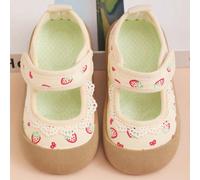 Chaussures en canevas pour princesses filles de 2 à 5 ans, nouvelles chaussures de marche décontractées à scratch pour enfants au printemps/automne EUR18,EUR19,EUR20,EUR21,EUR22,EUR23,EUR24,EUR25,EUR2