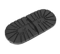 Chaussures en Caoutchouc Demi-semelle et Talons, Semelles Muettes Antidérapantes et Portables, Chaussures de Bricolage, Accessoires de Réparation pour Chaussures Chaussures en Cuir(Talon noir)