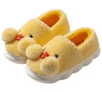 Chaussures en coton Pantoufles de canard Chaussons en peluche pour femmes Pantoufles pour animaux (Yellow 1, Adulte, Femme, 44, Numérique (intervalle), Système Taille Chaussures EU, 45, Mince)
