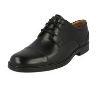 Chaussures En Cuir Noir Formelles Clarks Pour Hommes À Lacets Un Aldric Cap