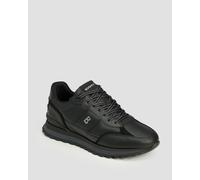Chaussures En Cuir Noires Pour Hommes Bogner Newport 10 A 12540505-1