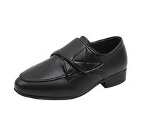 Chaussures en cuir pour enfant - Uniforme - Chaussures vernies - Chaussures de costume à lacets - Chaussures plates - Mocassins - Grandes tailles - Chaussures de fête - Chaussures uniformes - Tailles